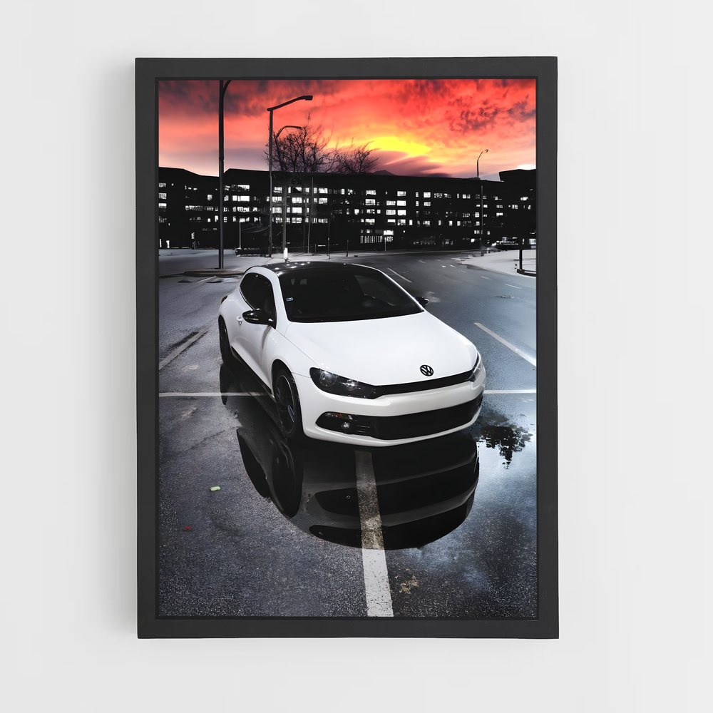 Poster Scirocco en Flotte – affiche Volkswagen (vue 2)